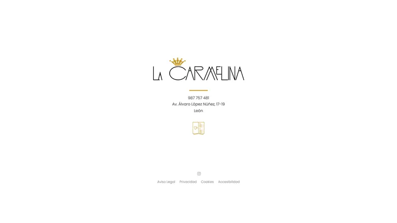 Captura de la web de La Carmelina diseñada por Cuadruple.com